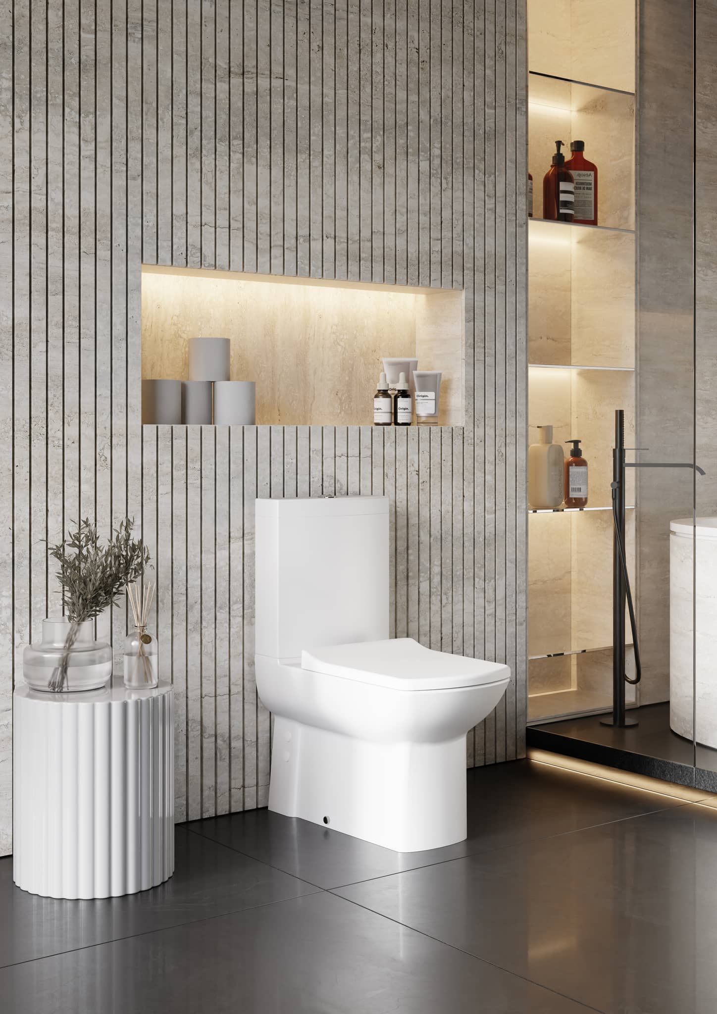Creavit Lara Stand Dusch-WC Set - SuVit