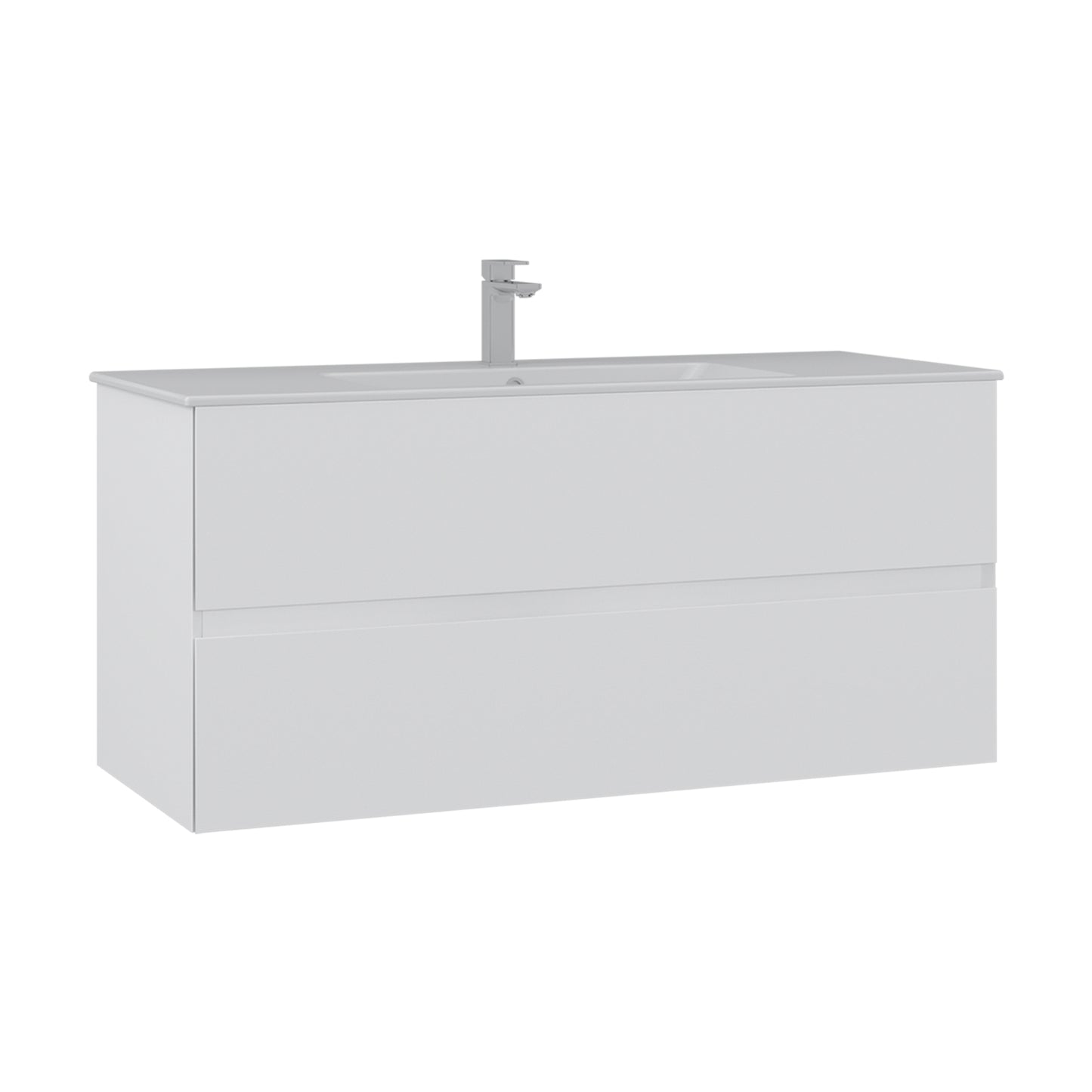 ORKA Nest Badmöbel Set 90/120cm Weiß–Waschtisch Softclose Schubladen LED Spiegel