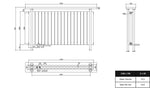 Woodi Ellipse Doppellagig Horizontal - 780x1300 mm 20 Paneele Weiß - SuVit
