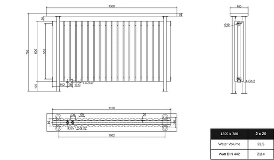 Woodi Ellipse Doppellagig Horizontal - 780x1300 mm 20 Paneele Weiß