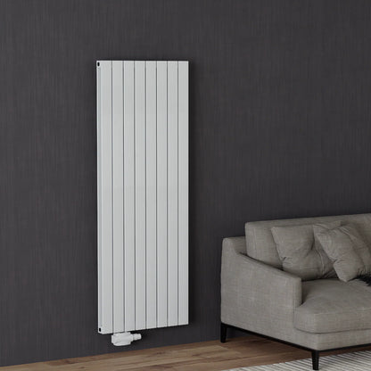 Alhon Flach Doppellagig Vertikal - 1600x616 mm 8+8 Paneele Weiß