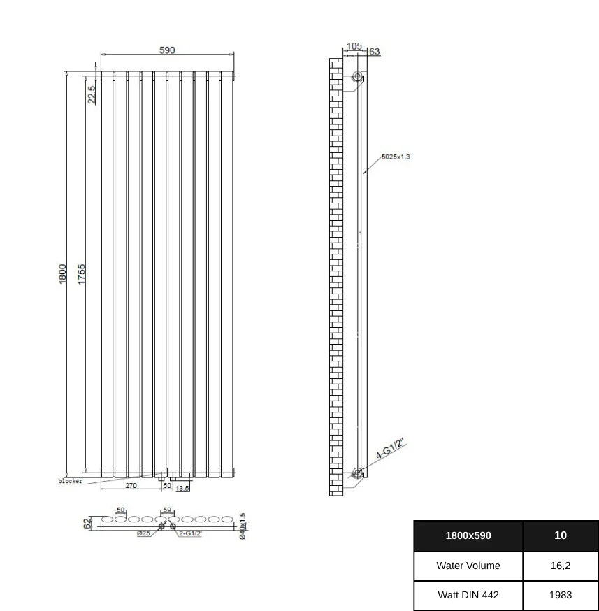 Vormico Ellipse Horizontal Design Heizkörper