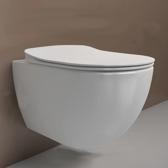 Creavit FREE Hänge-WC Wand WC spülrandlos Toilette inkl. Soft-Close Deckel