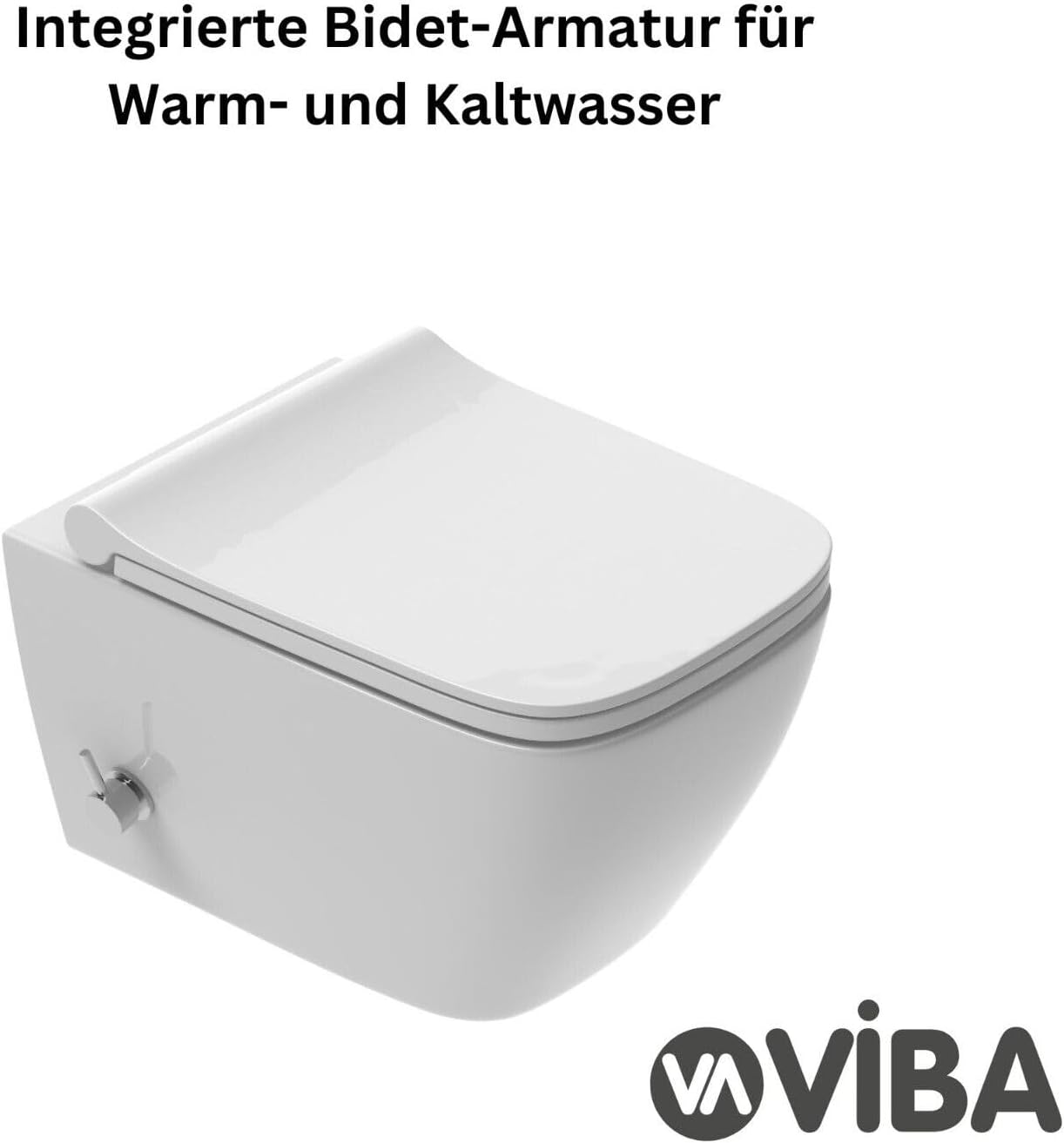 VIBA NEA Wand-WC mit integrierter Bidetarmatur