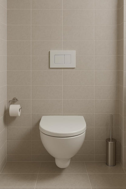 JAPAR Promicro Unterputz Spülkasten Komplettset mit Betätigungsplatte Weiß – Vorwandelement für Wand WC