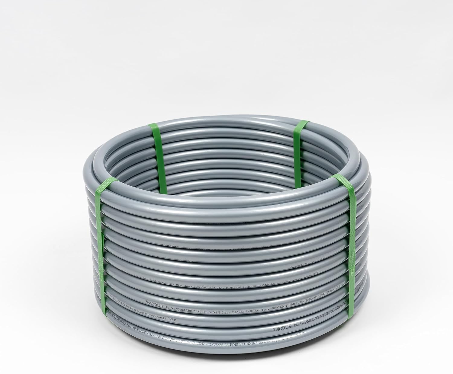 PE-RT Heizungsrohr 16×2 mm – 5-Schicht EVOH Sauerstoffsperre – Fußbodenheizung Rohr (Grau) - SuVit