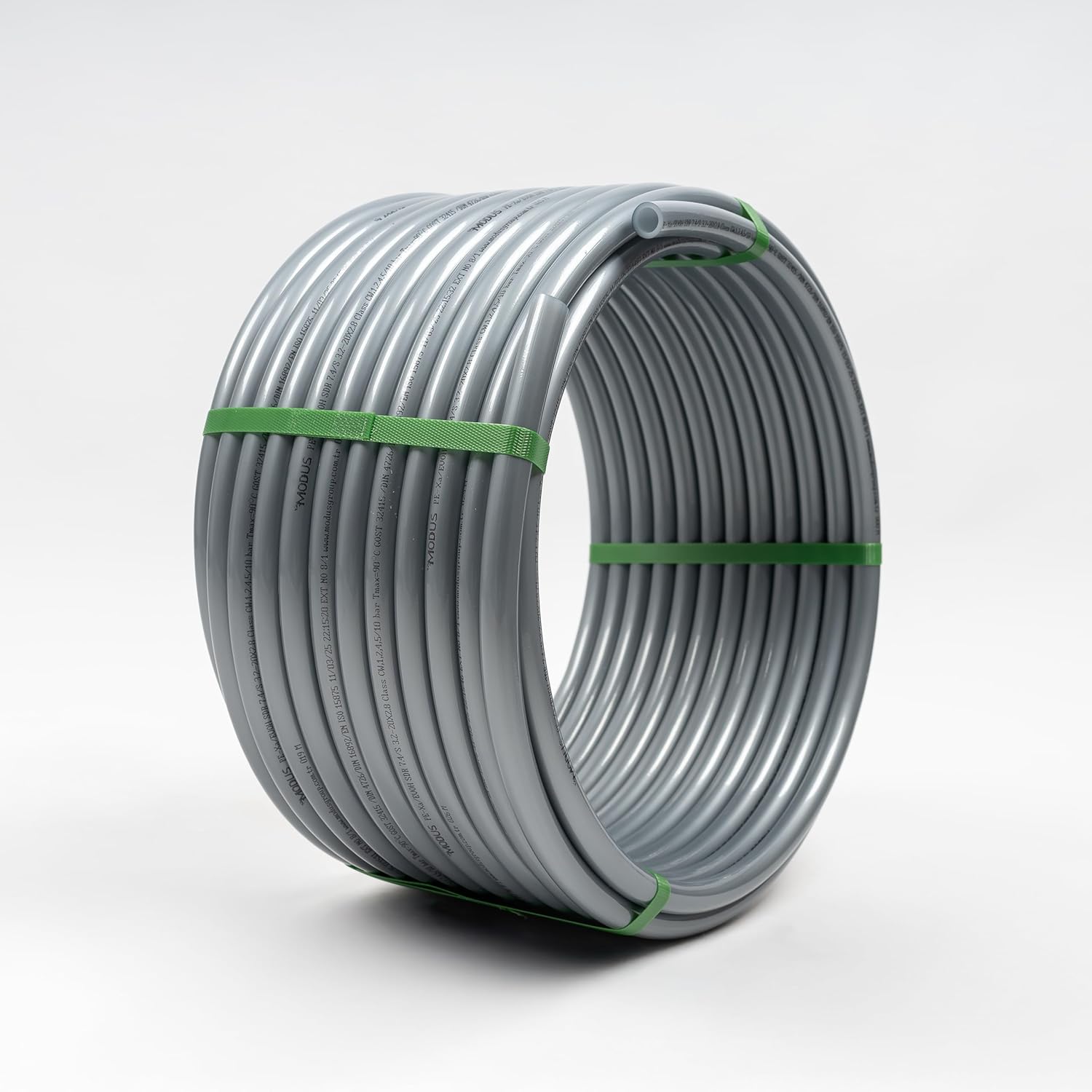 PE-RT Heizungsrohr 16×2 mm – 5-Schicht EVOH Sauerstoffsperre – Fußbodenheizung Rohr (Grau) - SuVit