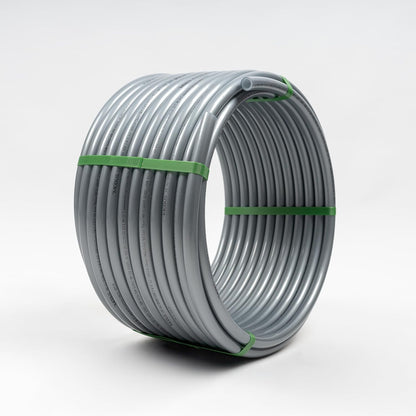 PE-RT Heizungsrohr 16×2 mm – 5-Schicht EVOH Sauerstoffsperre – Fußbodenheizung Rohr (Grau)