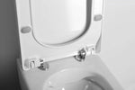 Creavit WC- Deckel mit wc-deckel absenkautomatik und stabilen Metallscharnieren für einfache Montage