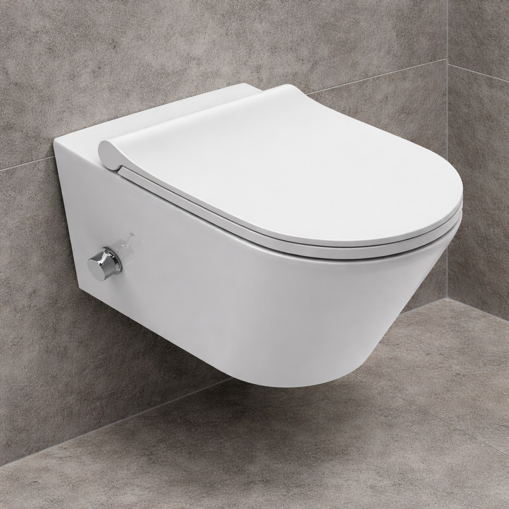 VIBA TORNADO Wand-WC Dusch-WC mit Bidetarmatur