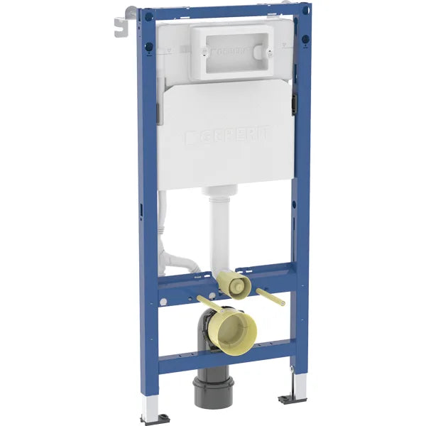 Geberit Duofix Basic WC Vorwandelement 112 cm + Delta25 / Delta50 Betätigungsplatte - SuVit