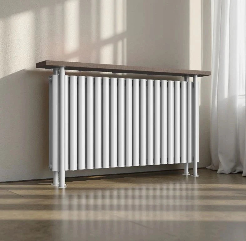 Woodi Ellipse Doppellagig Horizontal - 780x1300 mm 20 Paneele Weiß - SuVit
