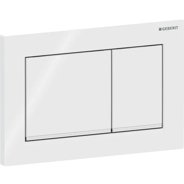 Geberit Omega20 Betätigungsplatte eckig – 2-Mengen-Spülung für UP-Spülkasten - SuVit