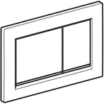 Geberit Omega20 Betätigungsplatte eckig – 2-Mengen-Spülung für UP-Spülkasten - SuVit