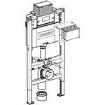 Geberit Duofix WC Vorwandelement 98 cm mit Omega UP-Spülkasten 12 cm + Omega20 Betätigungsplatte - SuVit
