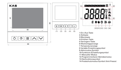 KAS Digitales Raumthermostat