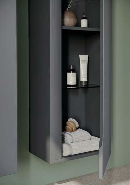 Orka Varna Badmöbel 80/100cm Keramikbecken mit Schubladen + LED Spiegelschrank
