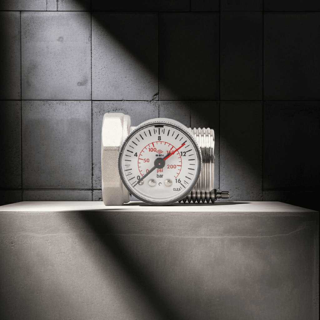 KAS Heizkreisverteiler-Verschraubung mit Thermometer und Manometer 1” Thermometer - SuVit
