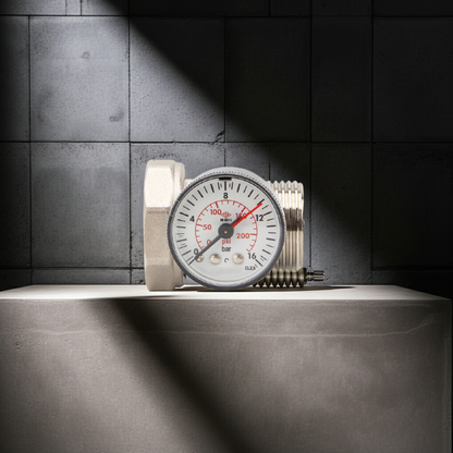 KAS Heizkreisverteiler-Verschraubung mit Thermometer und Manometer 1” Thermometer