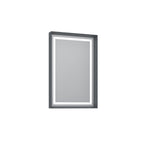 Orka Kraft Badmöbel 100/120cm | Kompaktlaminat | Keramik Waschbecken&LED-Spiegel - SuVit