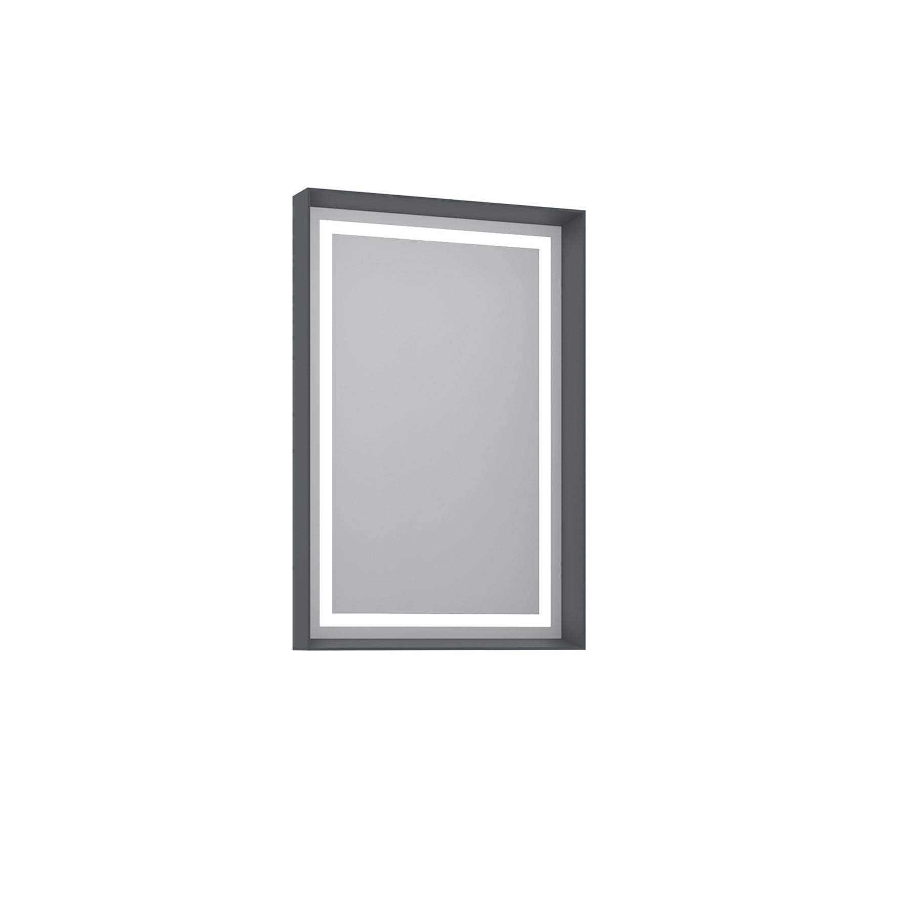 Orka Kraft Badmöbel 100/120cm | Kompaktlaminat | Keramik Waschbecken&LED-Spiegel - SuVit