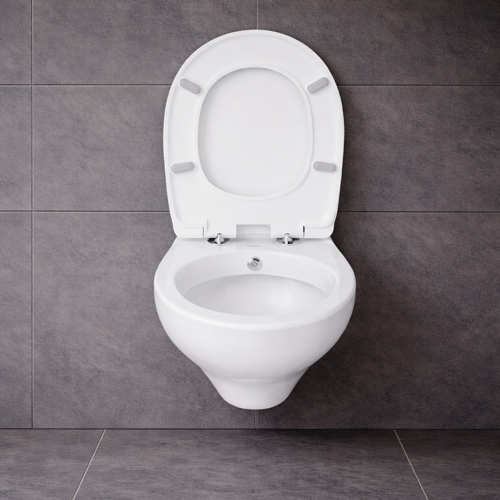 Creavit PERLA Hänge-WC Wand WC Toilette inkl. Soft-Close Deckel weiss