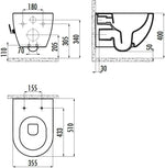 Creavit Wand-WC Design spülrandlos - SuVit
