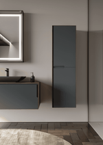 Orka Kraft Badmöbel 100/120cm | Kompaktlaminat | Keramik Waschbecken&LED-Spiegel - SuVit