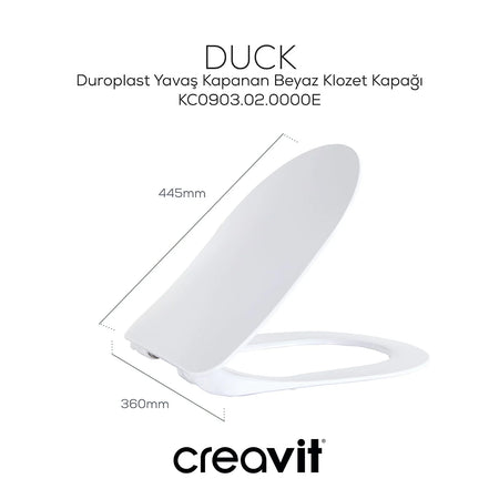 Creavit Duck WC Deckel | Soft Close | weiss - SuVit