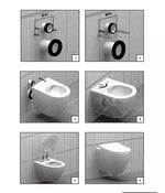 Creavit wand wc spülrandlos weißes wandhängendes WC mit Abmessungen und Montageanleitung