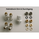 Anschlussarmatur Durchgang Set Inkl. Thermostatkopf - SuVit
