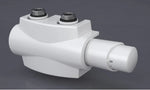 Heizkörper Armatur-Set für Mittelanschluss 50mm Eck Multiblock Anthrazit - SuVit