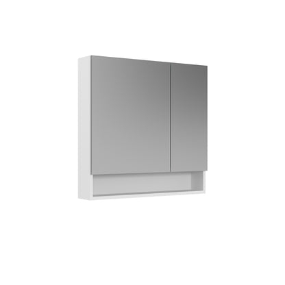 Orka Malta Badmöbel Set 80cm mit Keramik Waschbecken & SpiegelschrankSoft-Close