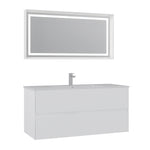 ORKA Nest Badmöbel Set 90/120cm Weiß–Waschtisch Softclose Schubladen LED Spiegel - SuVit