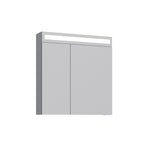 Orka Varna Badmöbel 80/100cm Keramikbecken mit Schubladen + LED Spiegelschrank - SuVit