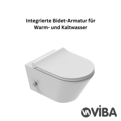 VIBA TORNADO Wand-WC Dusch-WC mit Bidetarmatur
