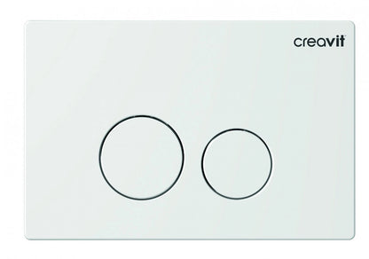 CREAVIT Spülkasten WC Vorwandelement  Unterputz für Hänge WC inkl. Drückerplatte