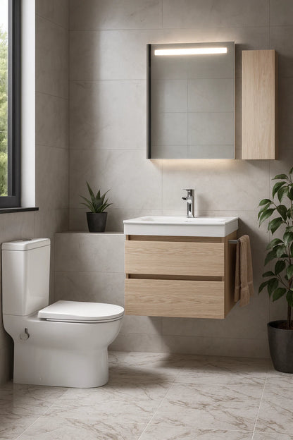 VIBA MILA Rimless Stand-WC aus Keramik mit Bidet-Funktion & Soft-Close Deckel