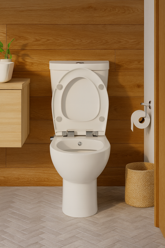 Creavit Sedef Stand Dusch-WC Set mit Kaltwasser Armatur