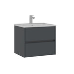 Orka SIDE 100 cm Badmöbel Anthrazit Spiegelschrank - SuVit