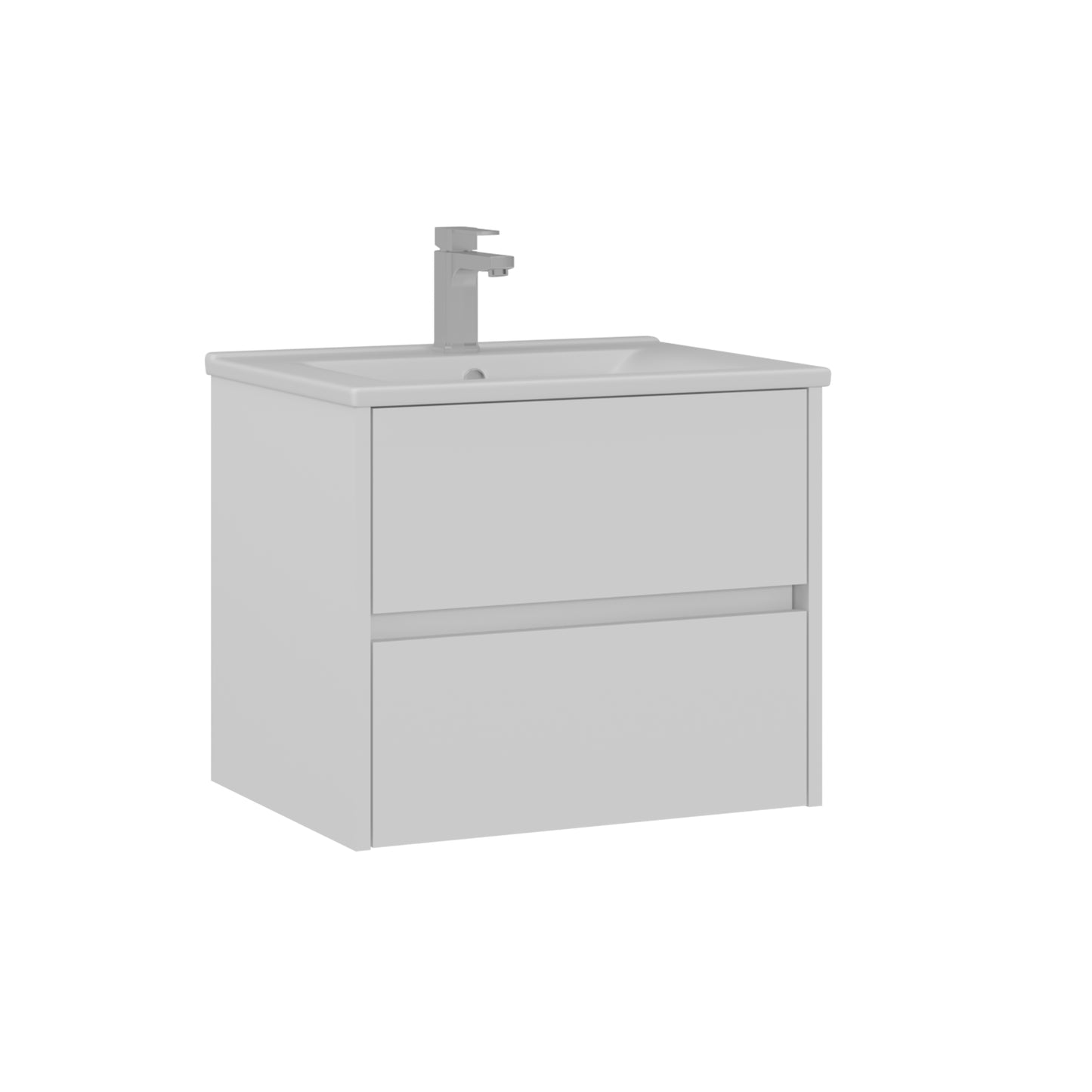 Orka Side Badmöbel Set 65 cm/85 cm Waschtisch&Keramik Waschbecken&Spiegelschrank