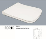 VIBA FORTE Duroplast Soft-Close WC-Sitz in Weiß für dusch-wc Anwendung mit Maßen