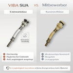 VIBA SUA Dusch Wand WC Sua spülrandlos mit Armatur (Kaltwasser)
