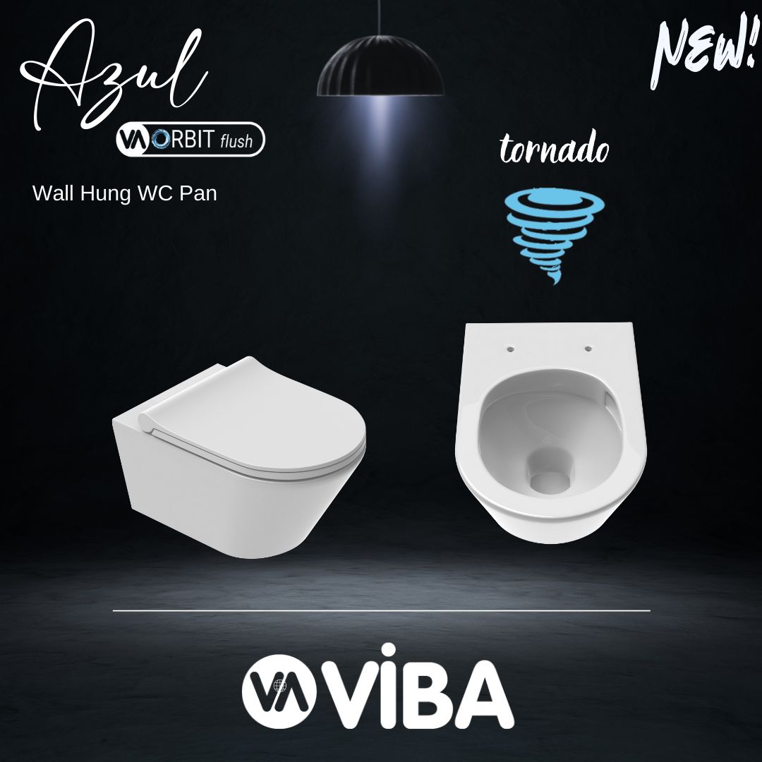 VIBA TORNADO Wand-WC Azul "Orbit Flush (Azul) - SuVit